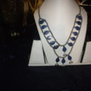 LAPIS SILVER PLATE NECKLACE